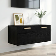 Armadietto a muro A parete Rovere nero 80 x 36,5 x 35 cm 8009811