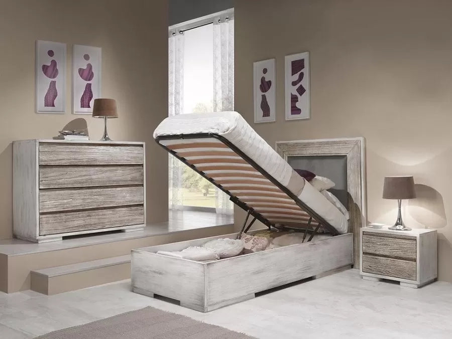 Armadio 2 porte shabby chic in legno l.120 p.60 h.220 - Mobili 2G