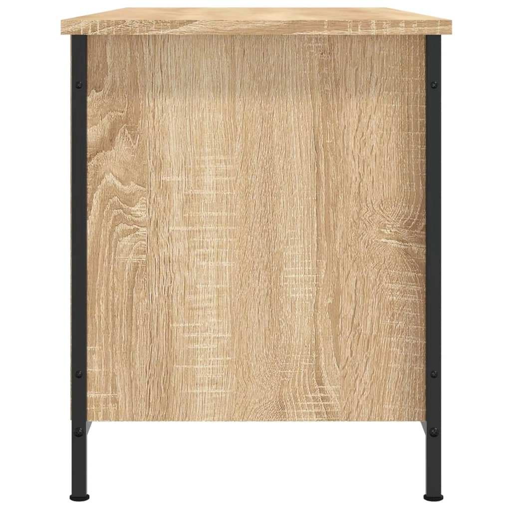 Mobile TV multimediale mensola TV credenza TV sala da pranzo soggiorno camera da letto rovere Sonoma 100 x 40 x 50 cm legno ingegnerizzato marrone 02_0027432