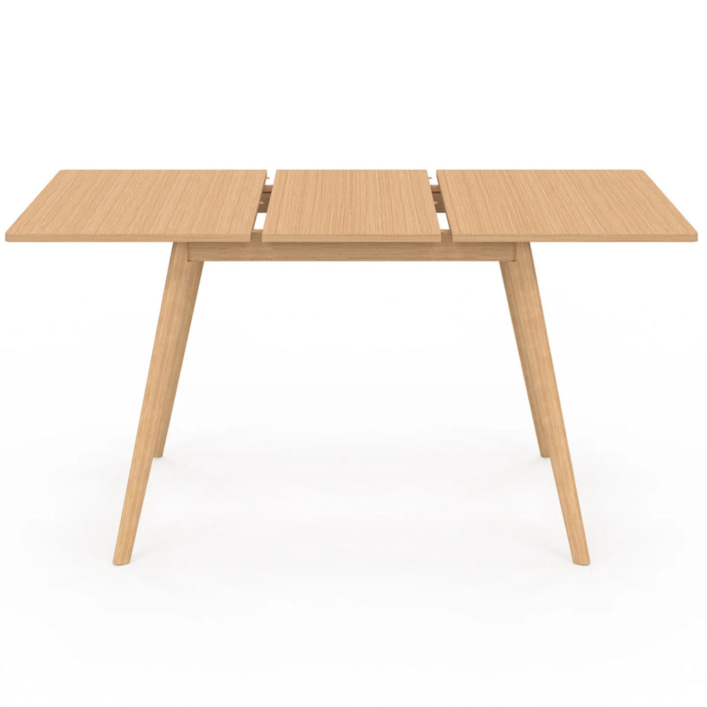 IDMarket - Tavolo da pranzo rettangolare allungabile NOOR 4-8 persone effetto legno 110-150 cm