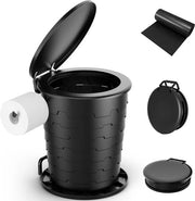 Toilet portatile per adulti - toilet per campeggio - toilet pieghevole - toilet per viaggi - toilet regolabile in altezza - per escursioni e pesca - per viaggi e imprevisti