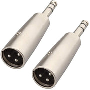 Adattatore Audio da TRS a XLR Mannello da 6,35mm | Cambio di genere Stereo a XLR | XLR 3 Pin Mannello a 6,35mm Plug.