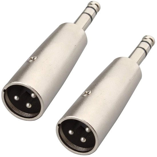 Adattatore Audio da TRS a XLR Mannello da 6,35mm | Cambio di genere Stereo a XLR | XLR 3 Pin Mannello a 6,35mm Plug.