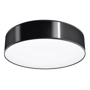 Plafoniera soffitto tonda nera Ø55 PIAZZA 4xE27 Pure Lume
