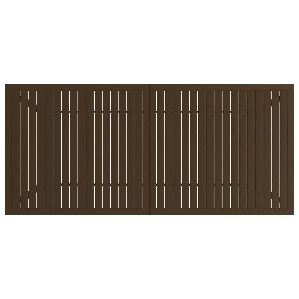 Tavolo da Giardino Marrone 190x80x72 cm in Acciaio 312281
