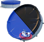 Copertura per piscine Ø 610 cm - 2-in-1 Zona estiva/invernale - Adatto per piscine Ø 320-550 cm - Polietilene resistente all'usura - Durata 200 g/m²