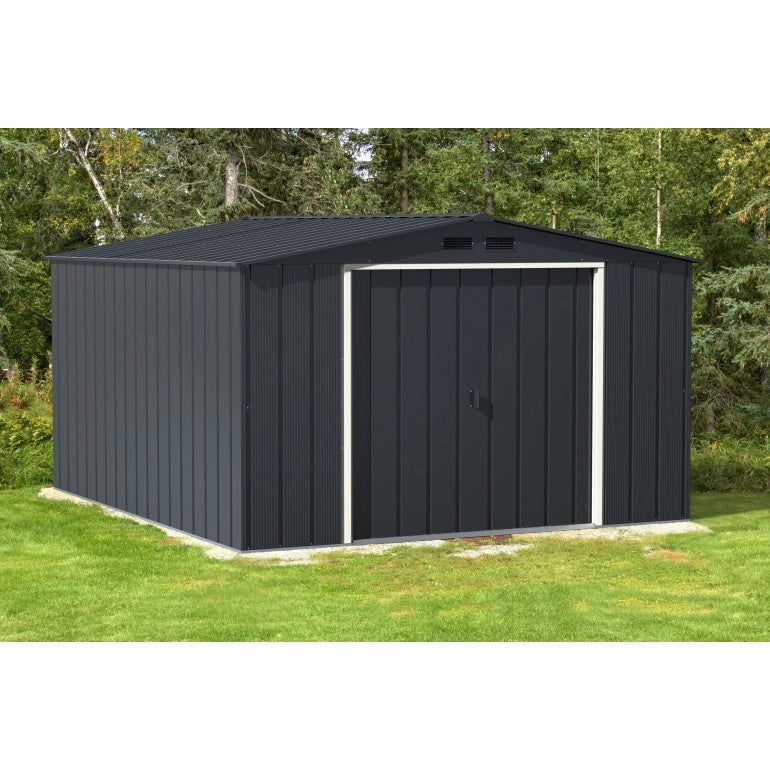 Spaziosa Casetta in metallo grigio 10x12 Ezooza 3627 x 3221 x 1961 mm