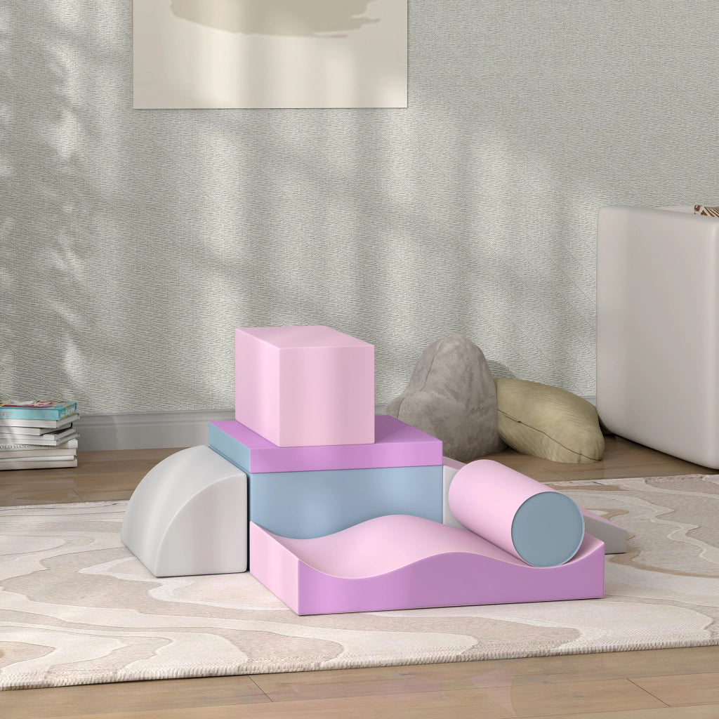 Set Blocchi Schiuma Gioco ¨C Xylo ¨C Pelle Sintetica Multicolore 40x40x20cm 1-3 Anni