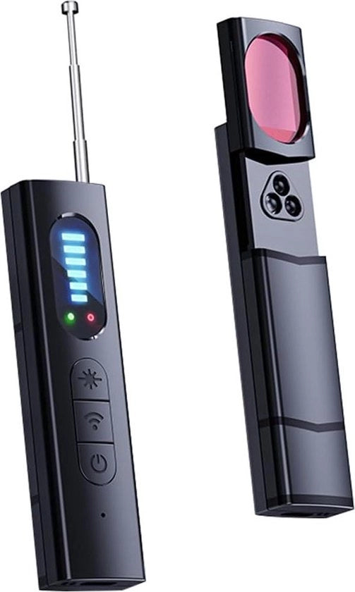 Rilevatore di Telecamere Nascoste - Antidetector di Spie con Rilevamento GPS - Detector di Bug per Protezione della Privacy - Scansionatore di Segnali per Hotel, Ufficio, Casa e Viaggio - 5 Livelli di Sensibilità