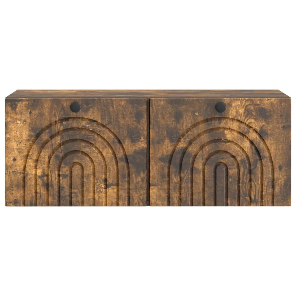 Mobile Porta TV da Muro Rovere Fumo 78,5 x 31 x 30 cm 898210