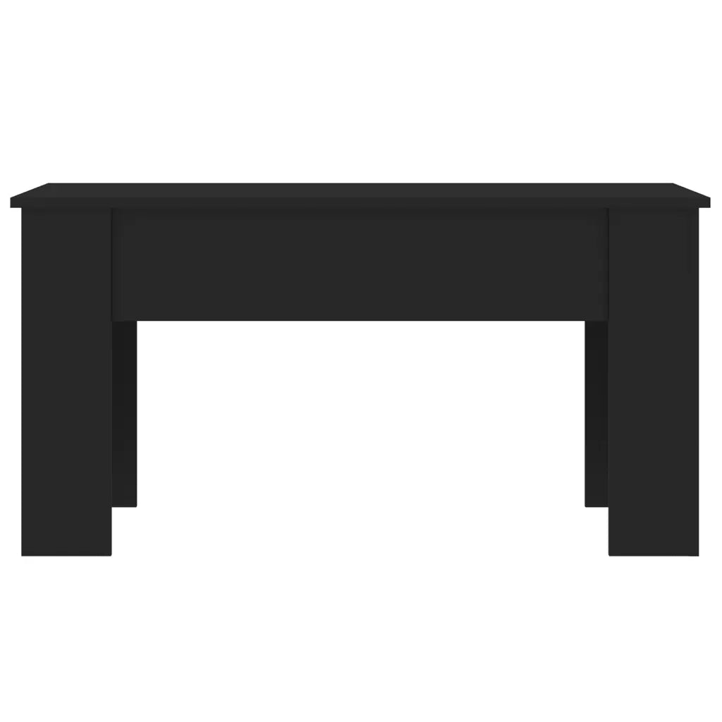 Tavolino da Salotto Nero 101x49x52 cm in Legno Multistrato cod mxl 23883