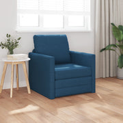 Divano Letto 2-in-1 Blu 74x77x81 cm Tessuto