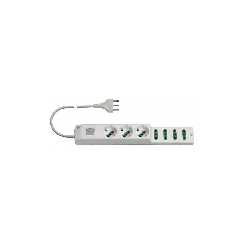 00425.C.B Presa Multipla 3P30+4P17/11+Int.+S17 Bianco