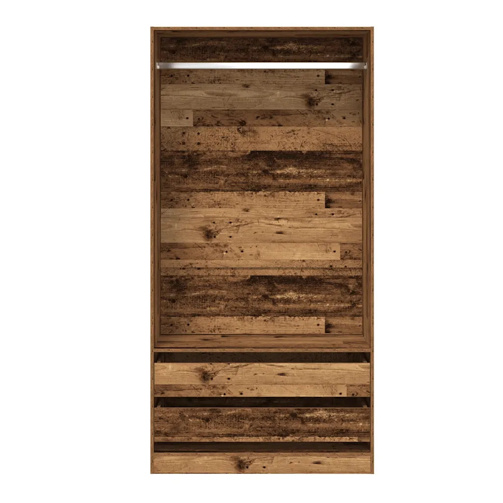 Armadio Legno Antico 100x50x200 cm in Legno Multistrato 3318626