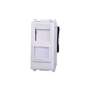 Connettore Rete Presa Dati RJ45 CAT6 Colore BIANCO Compatibile Con Vimar Plana