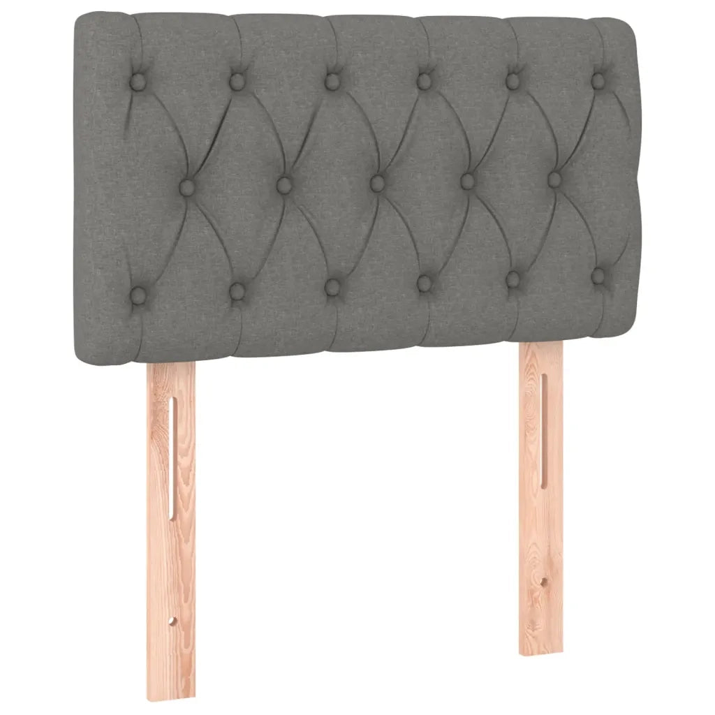 Giroletto a Molle con Materasso Grigio Scuro 80x200 cm Tessuto 3140250