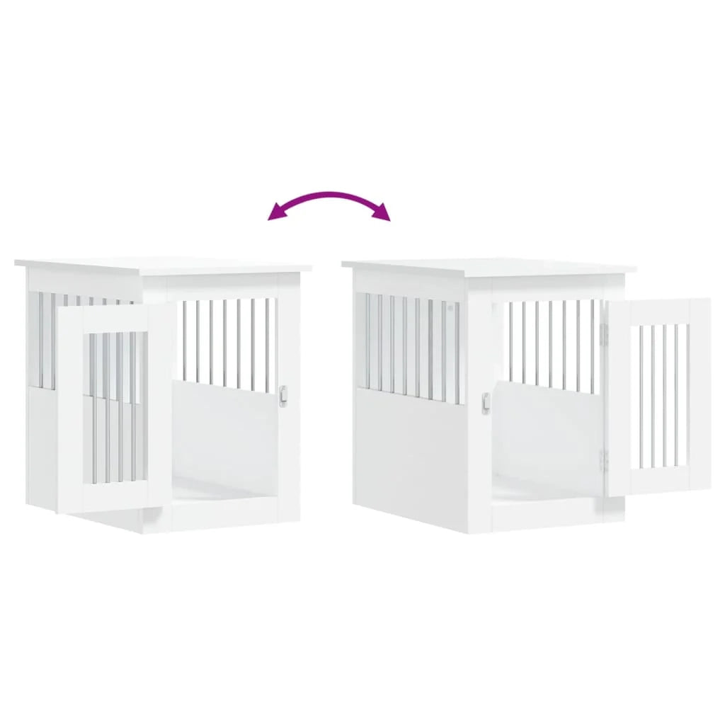Mobile per trasportino per cani 45 x 62 x 59 cm in legno ingegnerizzato bianco 02_0043351