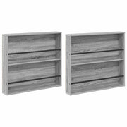 Scaffale per riviste 2 pz Grigio Sonoma 80 x 12 x 70 cm CFW8131281