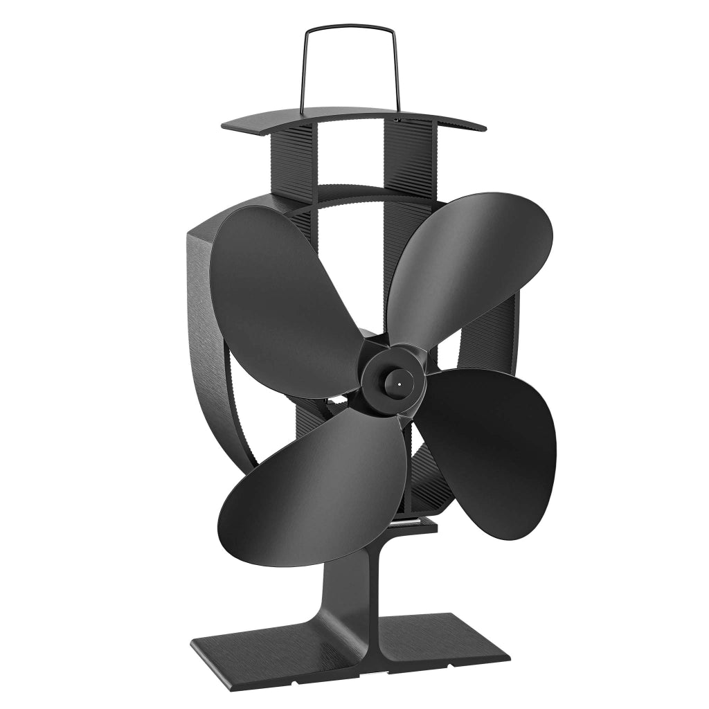 Ventilatore per stufa a legna camino, Ventola con 4 pale, 70-350 °C, funzionamento senza elettricità