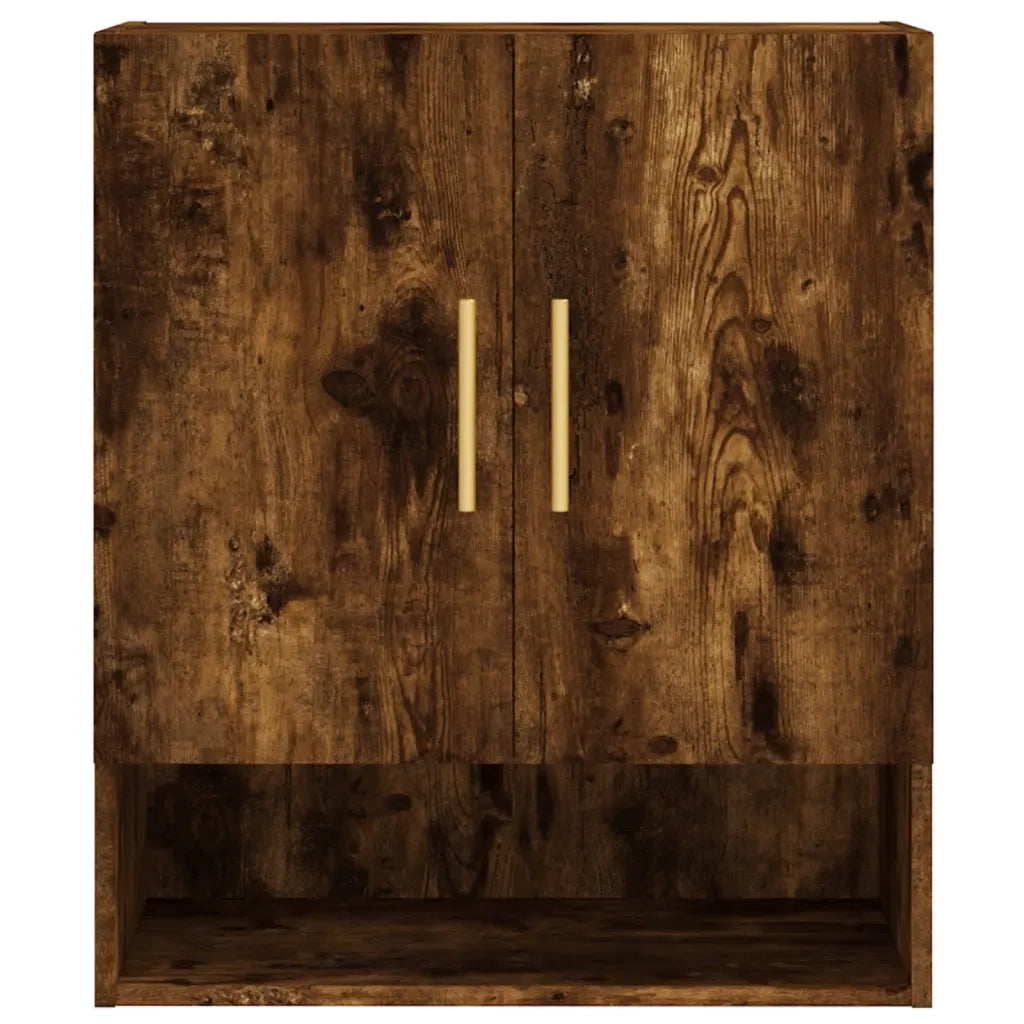 Armadietto a Muro | Mobile a Parete Rovere Fumo 60x31x70 cm in Legno Multistrato