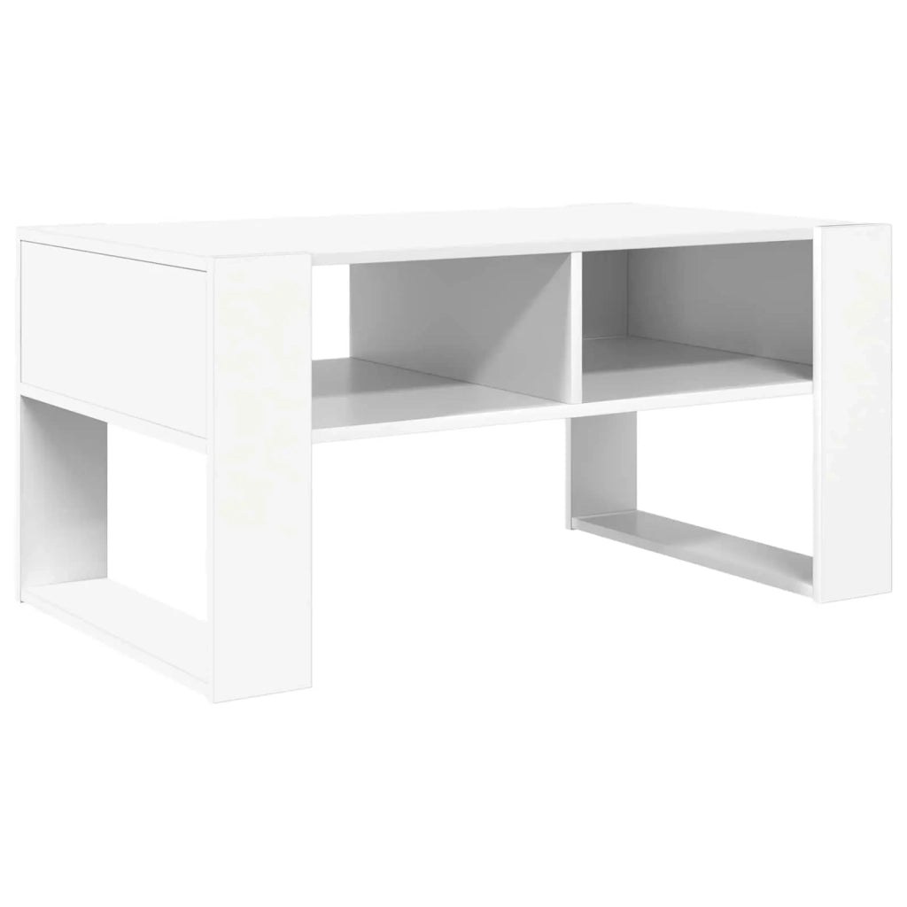Tavolino da salotto Bianco 92 x 53 x 45 cm Legno multistrato