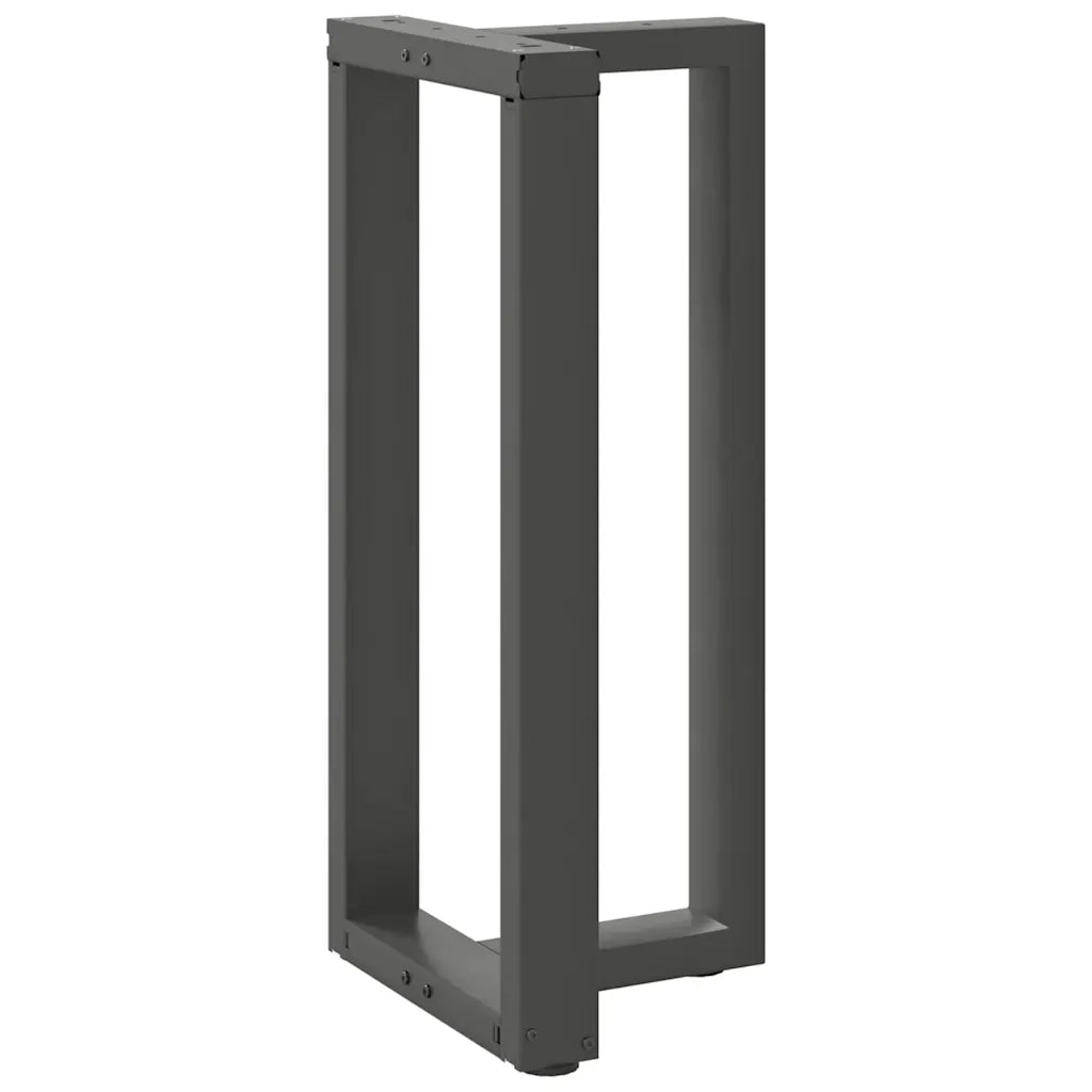 Gambe per tavolo da bar a forma di T 2 pz Antracite 40x35x(90-91) cm Acciaio