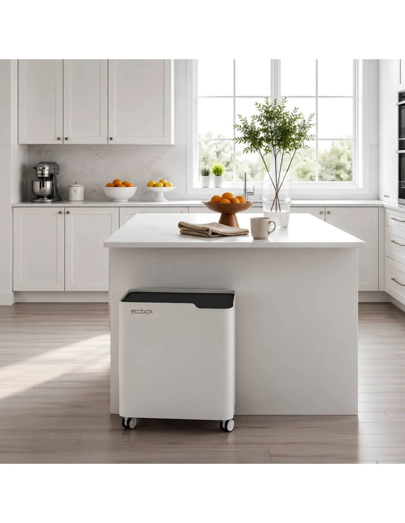 Pattumiera per raccolta differenziata con ruote, soft-close - ECOBOX 60 L