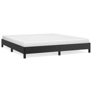 Letto matrimoniale | Letto per adulti | Giroletto Nero 160x200 cm in Similpelle