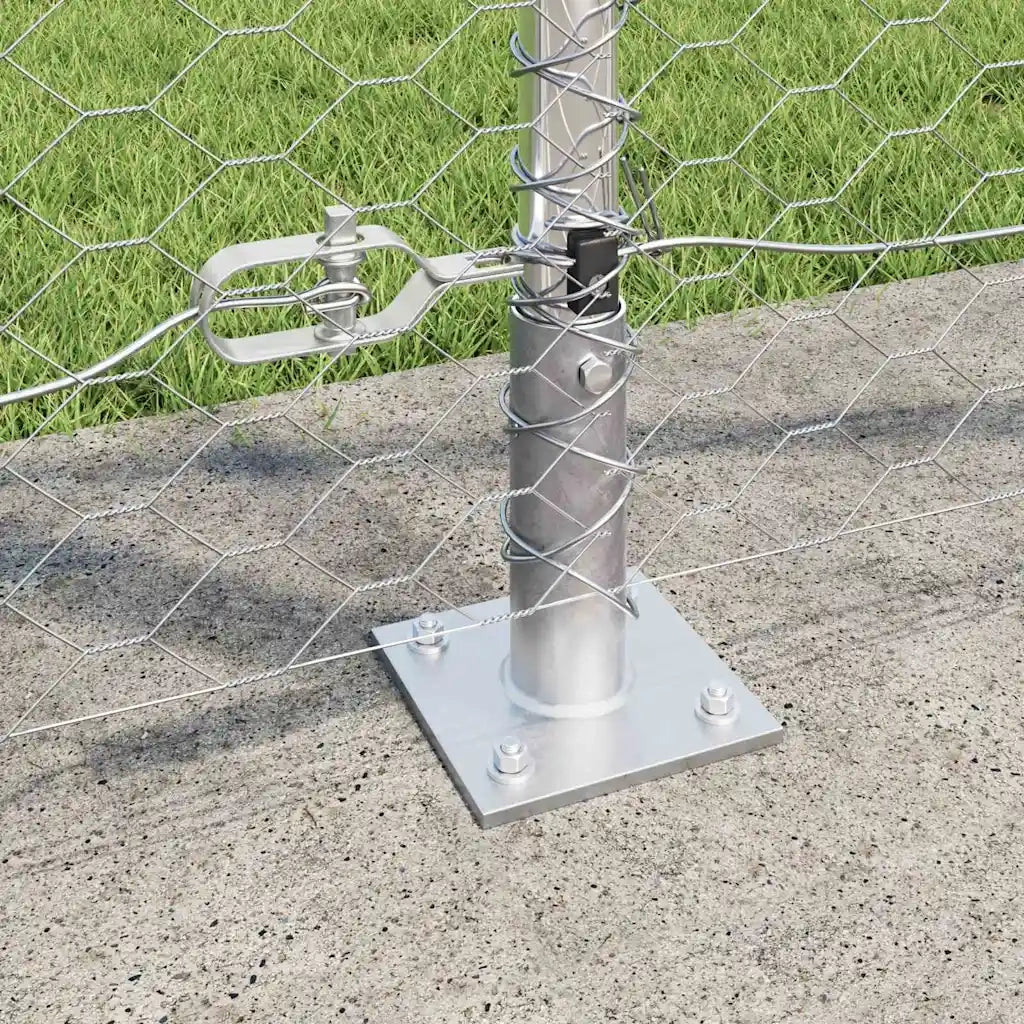 Palo della recinzione Argento 25 x 1,2 m (rete da 36 mm)