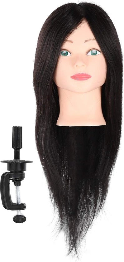 Manichino Capo con Capelli Falsi Realistici e Reggisacco Gratuito per Trecce - Capelliere Orefice di Formazione - Capelli Stile Salon di Presentazione