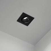 Faretto Incasso Moderno Oasis Metallo Nero 1 Luce Gu10 Orientabile Ip20