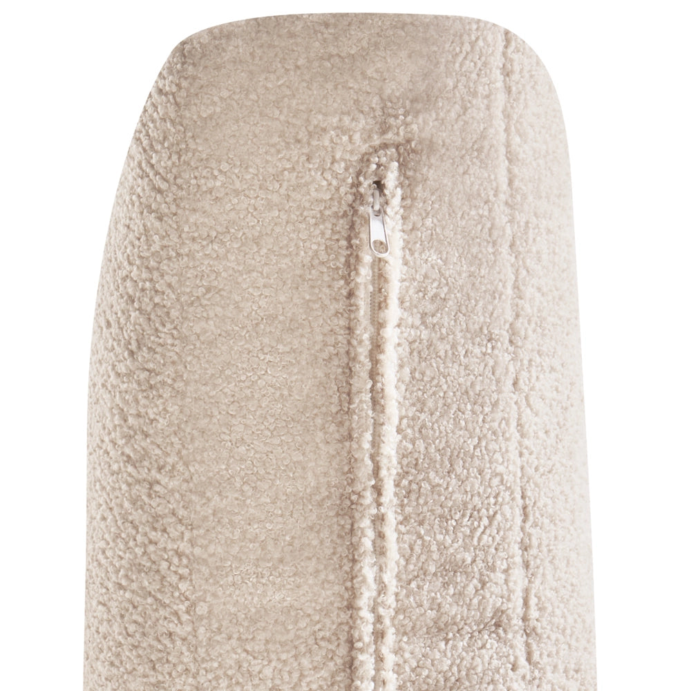 Modulo poltrona Beige Boucle Poltrona a 1 posto Stile moderno Soggiorno
