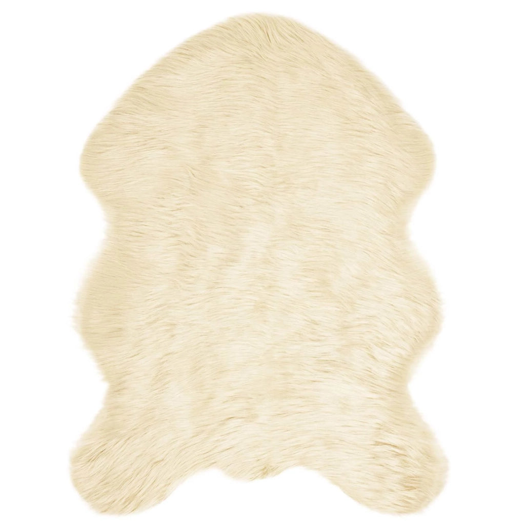 Tappeto in finta TAFALLA Crema 80 x 120 cm Poliestere 42021520