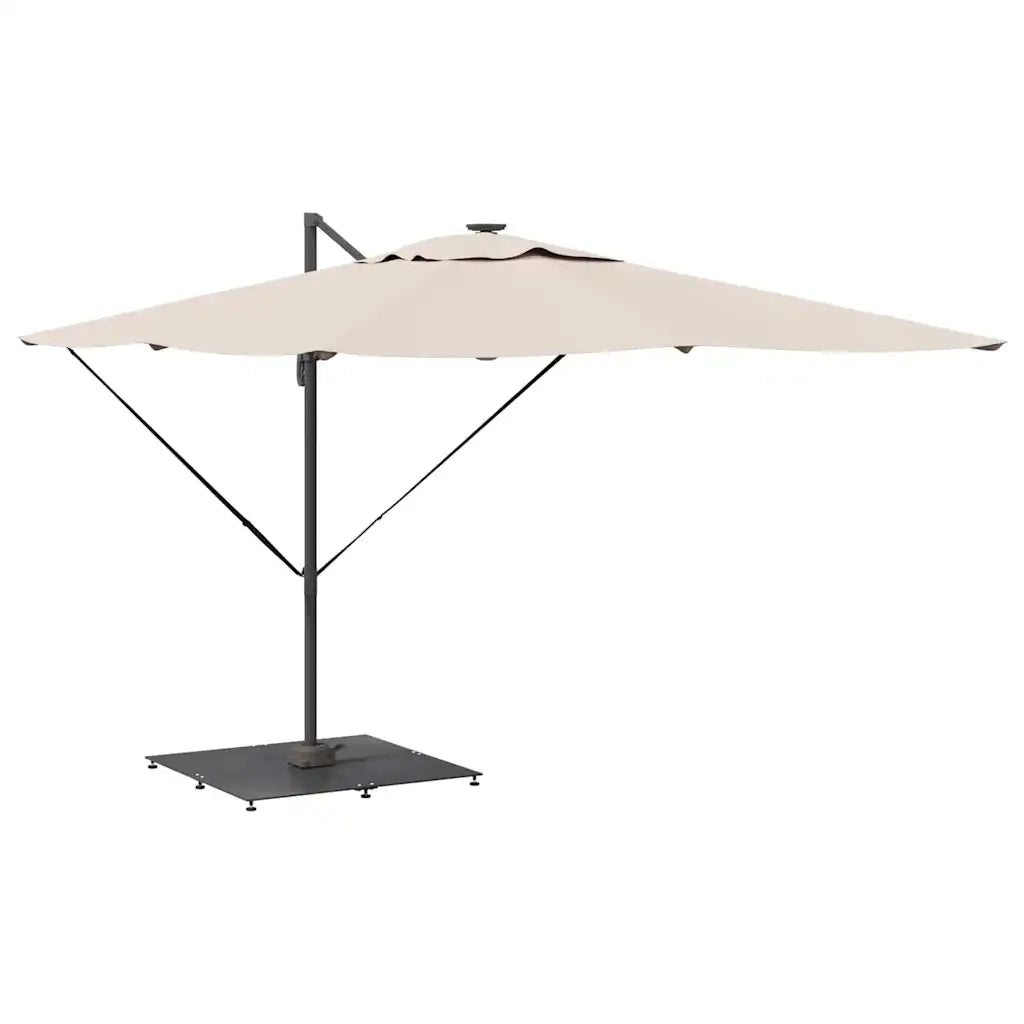 Base per ombrellone-Supporto per ombrellone Grigio scuro 100 x 100 x 4 cm Acciaio