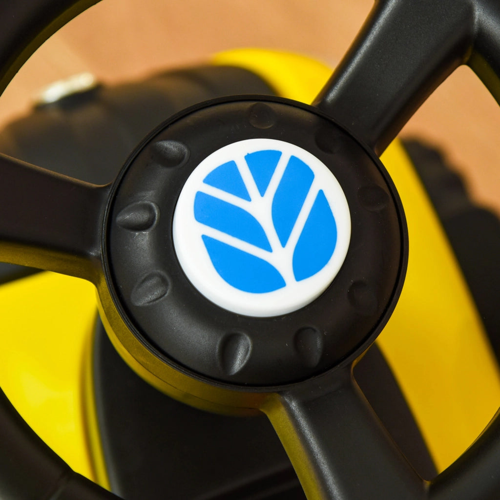 Tracteur Porteur Enfants avec Coffre Amovible ¨C zephmum ¨C Jaune, LED, Klaxon