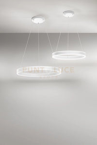 Sospensione in metallo verniciato bianco Kirko LED 80W CCT 3000K 4000K 6000K CRI?80 220-240V 50/60Hz 6400Lm d.80cm