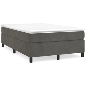 Struttura Letto a Rete a Molle Grigio Scuro 120x200 cm Velluto 3121109