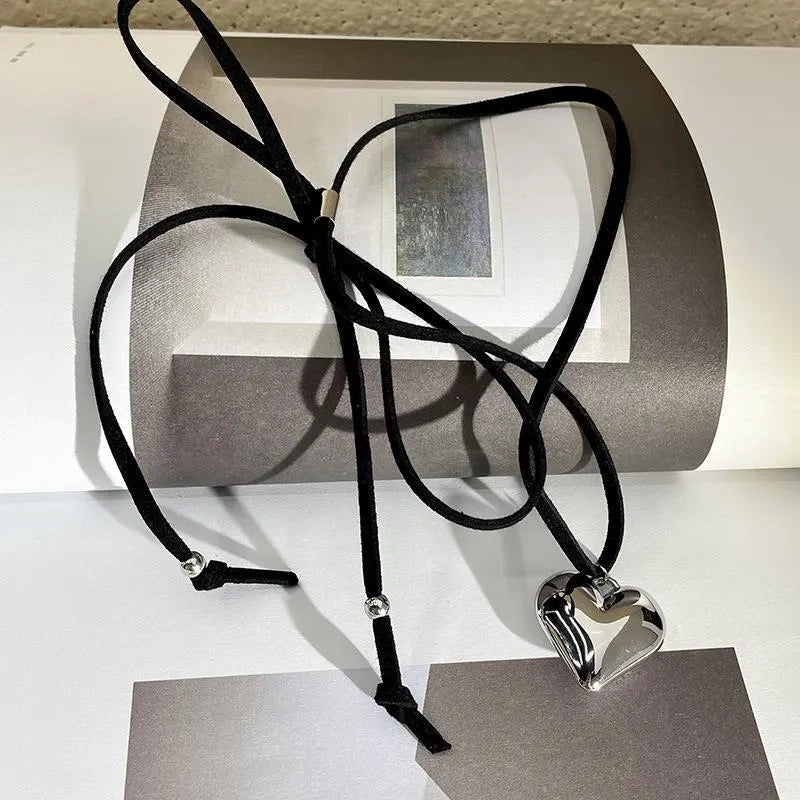 Collana con ciondolo a forma di cuore fatta a mano, regalo di Natale o compleanno.