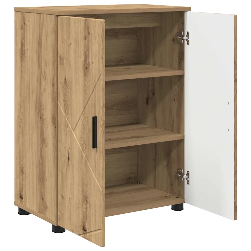 Mobile da Bagno con porta Rovere artigianale 60 x 35 x 80 cm 883313
