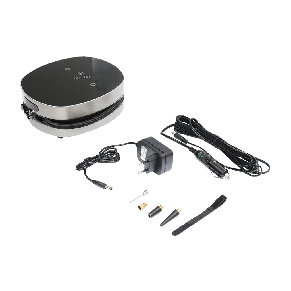 Compressore d'aria con touch screen, batteria da 2500 mAh, pressione massima 8,27 Bar, tensione di alimentazione 12,6 V/1 A, wireless Breckner Germany