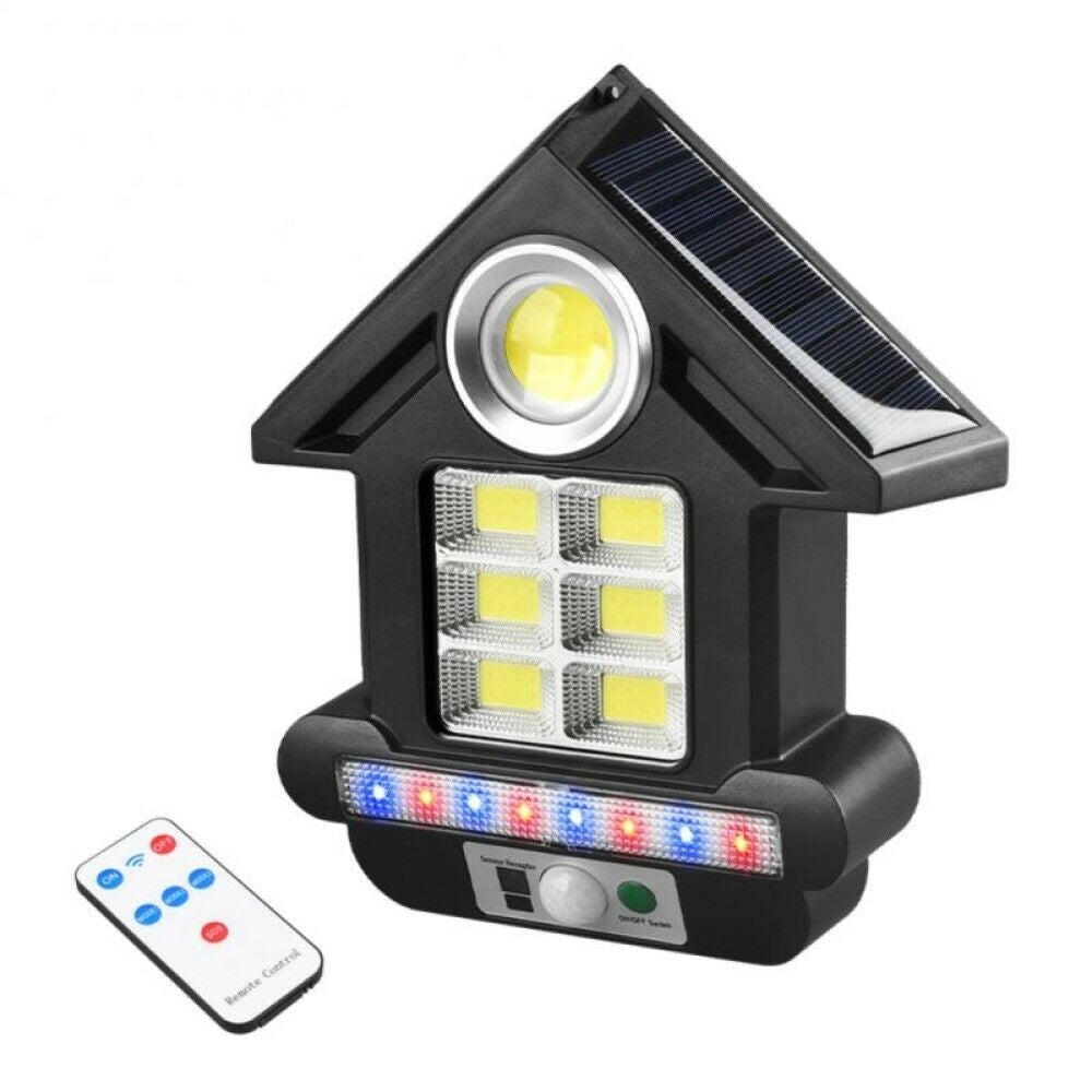 FARO SOLARE CON PANNELLO FARETTO SENSORE DI MOVIMENTO 81 LED COB CL-S180