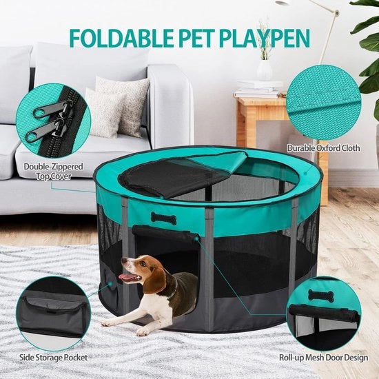 Recinzione per cani e gatti – Interno e esterno - Opvouabile  - amichevole per animali domestici – Recinzione per cuccioli