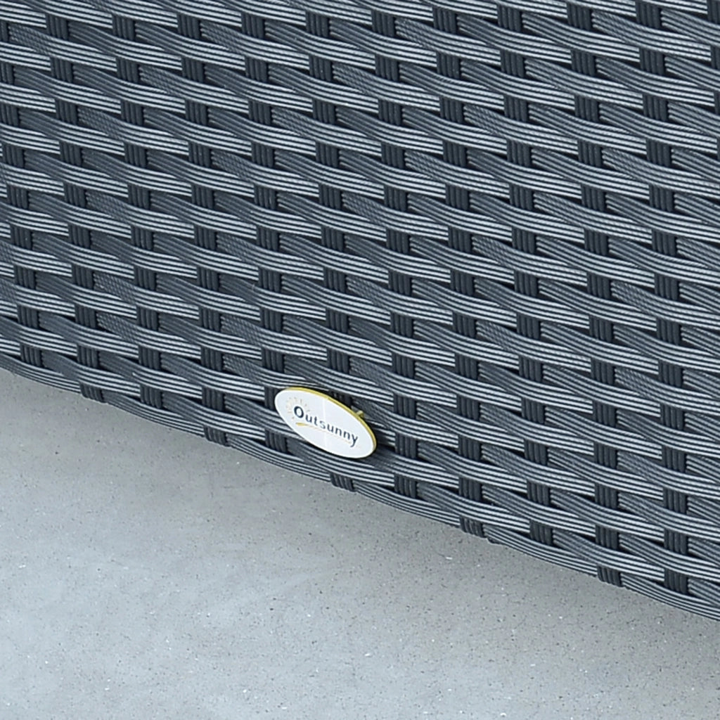 Tavolino da caff¨¨ ¨C zephmum ¨C Polyrattan nero 85x50x39