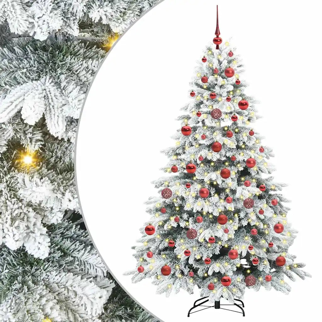 Albero di Natale artificiale con 300 LED Bianco 180 cm PE e PVC 3397614