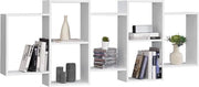 Pannello da parete con 7 cassetti 161x18x65 cm bianco opaco