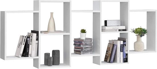 Pannello da parete con 7 cassetti 161x18x65 cm bianco opaco