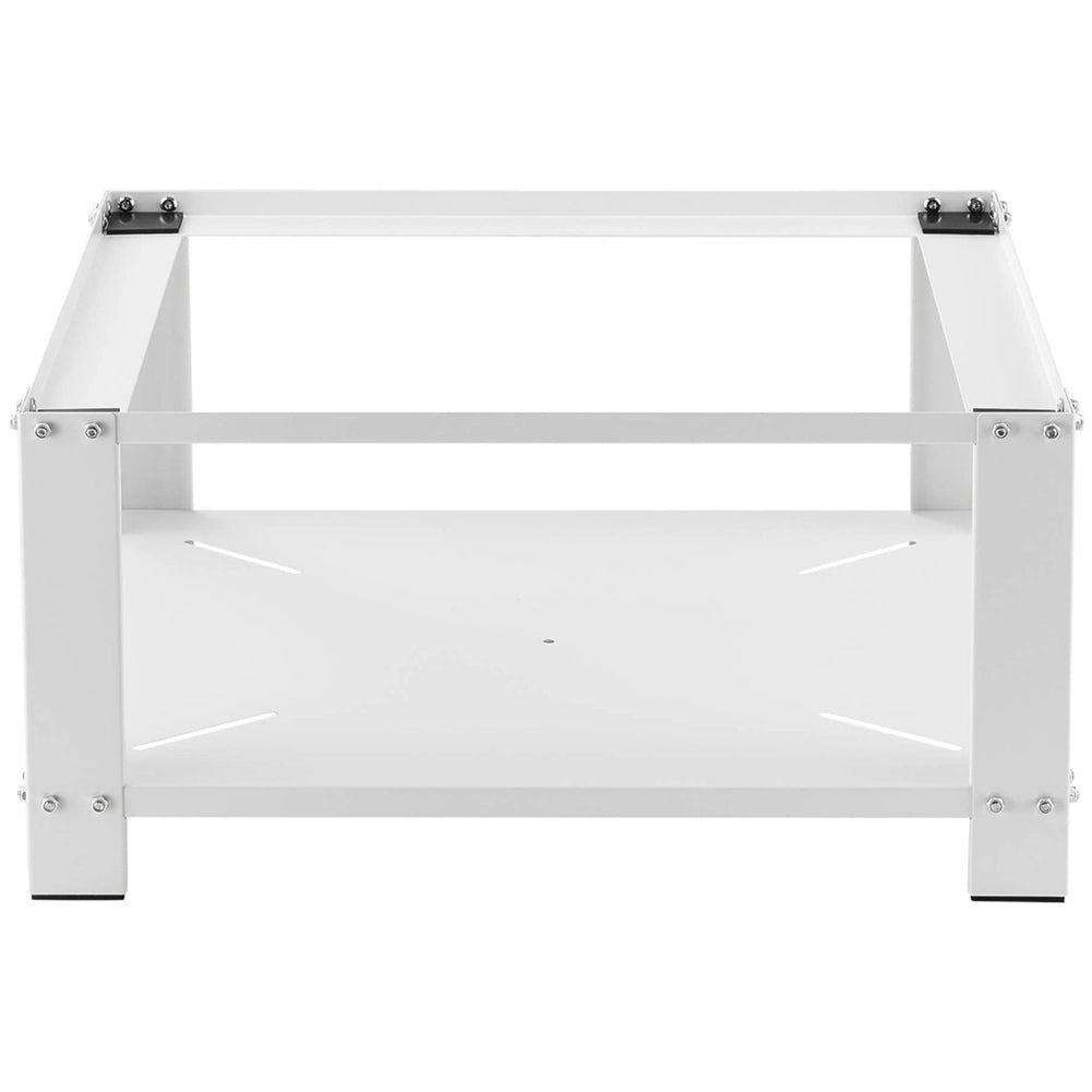 Supporto Base per Lavatrice e Asciugatrice 31x63x54 cm con Ripiano Basamento Portata 150 kg in Acciaio