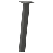 Gambe per tavolino 4 pz-Set di 4 Gamba per Tavolo Antracite 30 cm Acciaio 846866