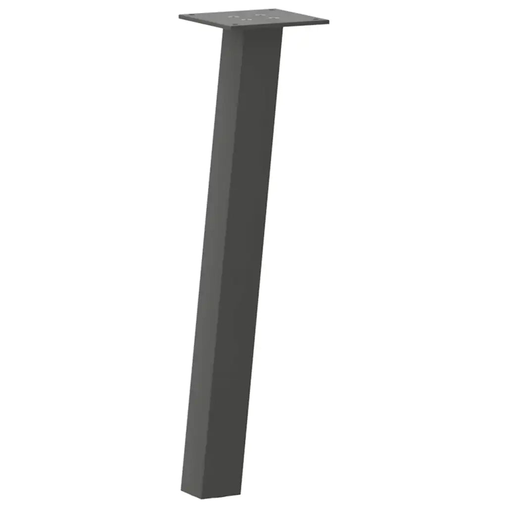 Gambe per tavolino 4 pz-Set di 4 Gamba per Tavolo Antracite 30 cm Acciaio 846866