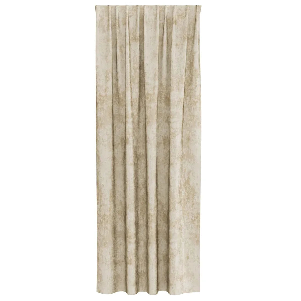 Tende in Velluto con tende 2 pcs Crema 260 x 140 cm Velluto 4107702